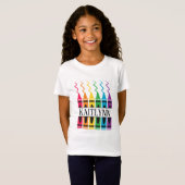 Gesplitst kleurpotlood Naam Ontwerp Aangepast kind T-shirt (Voorkant volledig)