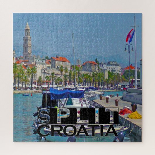 Gesplitst vierkant puzzel (Verticaal)