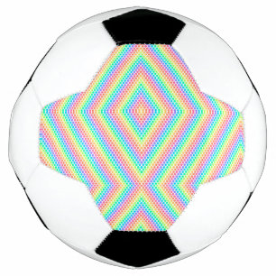 Gesplitste afbeelding met een voetbalontwerp voetbal