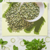 Gesplitste erwtenfoto theedoek (Gevouwen)