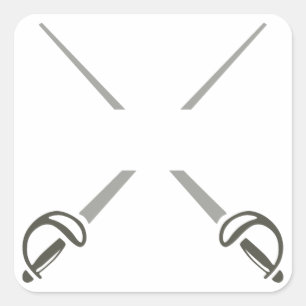 Gesplitste gespleten woorden vierkante sticker