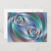 Gesplitste tunnel - Fractaal Briefkaart (Voorkant / Achterkant)