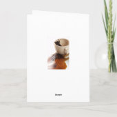 Gespoelde koffie kaart (Achterkant)