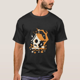 Gespoken Vogelhuisje Geest Halloween T-shirt