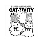 Gesponnen-anormale Cat-tivity Schattige Halloween Rubberstempel (Afrduk)