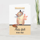 Gesponnen-effect Valentijn Kat Valentijnsdag Kaart (Voorkant)