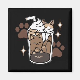 Gesponnen-fect Blend: Koffieontwerp voor Kat & Kof Magneet