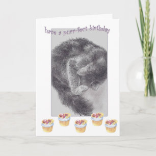 GESPONNEN-FECT CUPCAKE VERJAARDAG GROET KAART