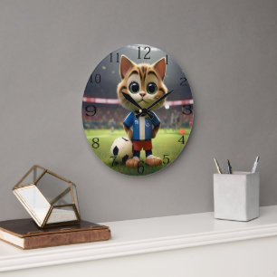 Gesponnen-fect Striker: De 3D Voetbalkat Grote Klok