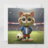 Gesponnen-fect Striker: De 3D Voetbalkat Save The Date (Achterkant)