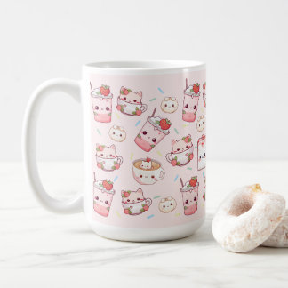 Gesponnen-fectly Brewed: Kawaii Cat Coffee Mok