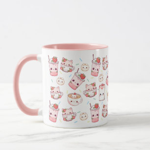 Gesponnen-fectly Brewed: Kawaii Cat Coffee Mok