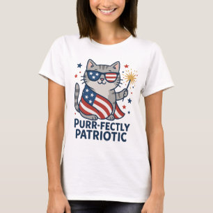Gesponnen-fectly Patriotic 4th of July T-Shirt voo