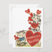  Gesponnen Kittens Valentijn Feestdagenkaart (Voorkant / Achterkant)