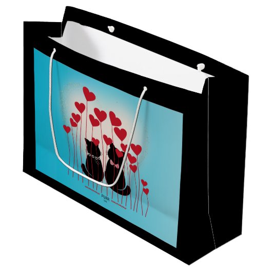 Gesponnen Liefde - Cadeautas - Ballonveld (Voorkant Gekanteld)