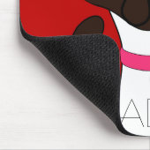 Gesponnen Moira ADOPT Red Mousepad Muismat (Hoek)