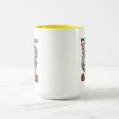 Gesponnen op Gamer - Schattige Cat Gaming Design Mok (Midden)