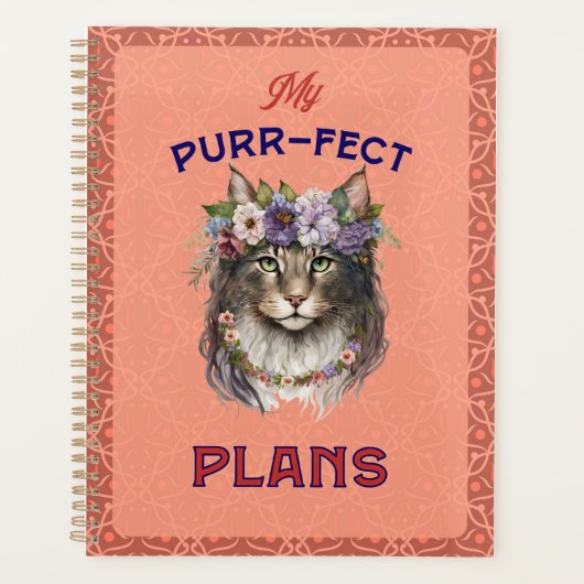 Gesponnen plannen Maine Coon Planner (Voorkant)