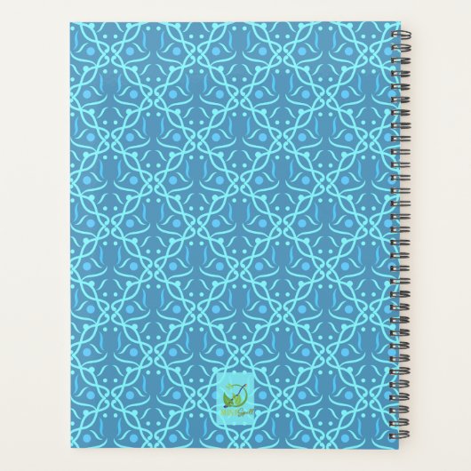 Gesponnen programma Maine Coon blauwgroen Planner (Achterkant)