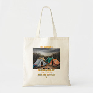 Gesponsord door Duct Tape & Bad Choices – Camping Tote Bag