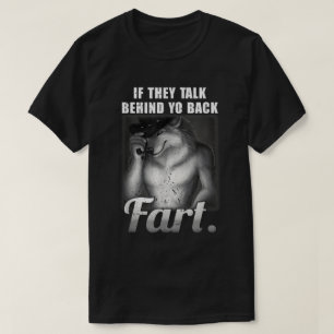 Gesprek achter Yo Back Fart Meme Shirt