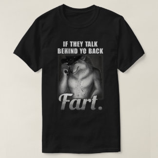 Gesprek achter Yo Back Fart Meme Shirt