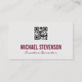 Gesprek achtergrond | Carpentry | Qr-code Visitekaartje (Voorkant)