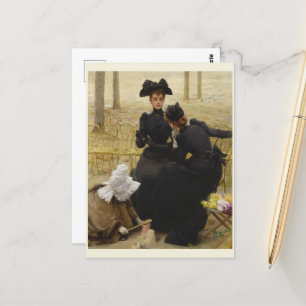 Gesprek door Vittorio Matteo Corcos Briefkaart