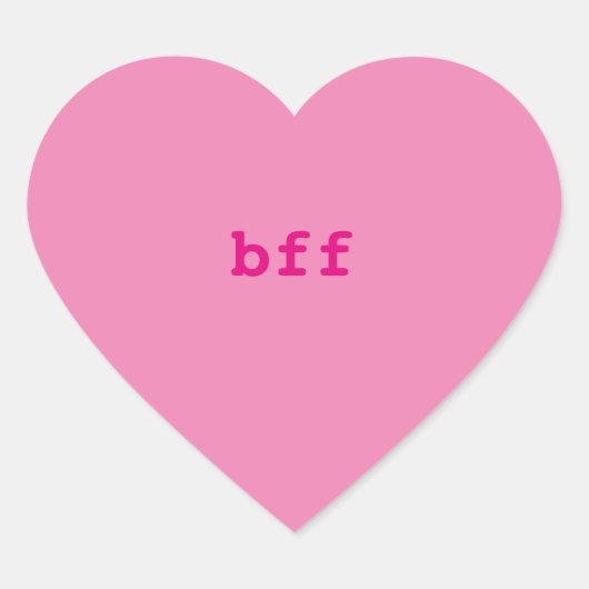 Gesprek hart Stickers, BFF Hart Sticker (Voorkant)