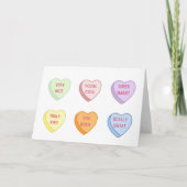 Gesprek Hart Valentijns Kaart Blank Inside (Voorkant)