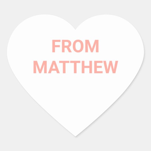 Gesprek Hart Valentijnsdag Stickers (Voorkant)