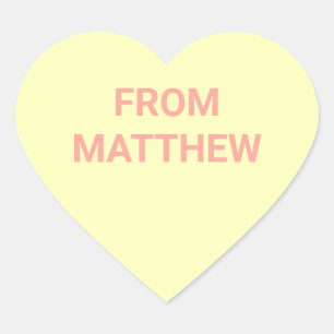 Gesprek Hart Valentijnsdag Stickers
