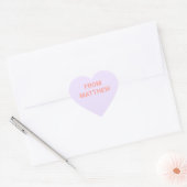 Gesprek Hart Valentijnsdag Stickers (Envelop)