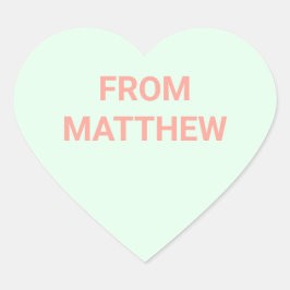 Gesprek Hart Valentijnsdag Stickers