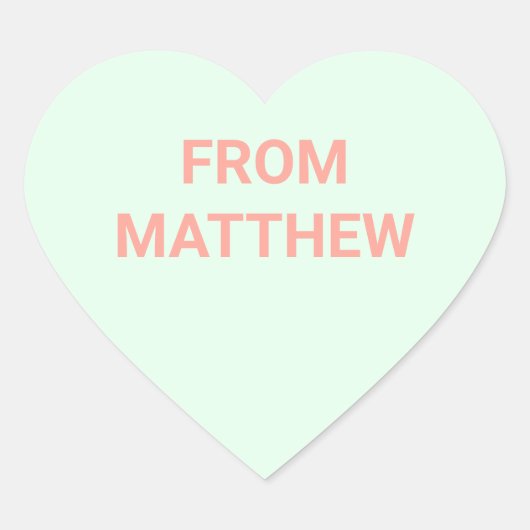 Gesprek Hart Valentijnsdag Stickers (Voorkant)