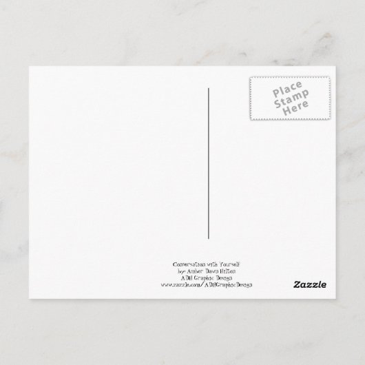 Gesprek met jezelf Briefkaart (Achterkant)