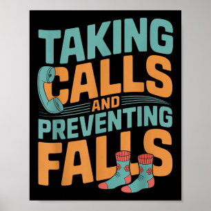 Gesprekken Aannemen En Valpreventie Verpleegster T Poster