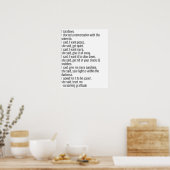 Gesprekken met het universum poster (Keuken)