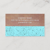 Gesprenkelde textuurkleurblok visitekaartje (Achterkant)