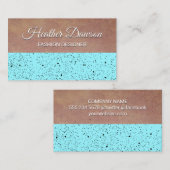 Gesprenkelde textuurkleurblok visitekaartje (Voorkant / Achterkant)