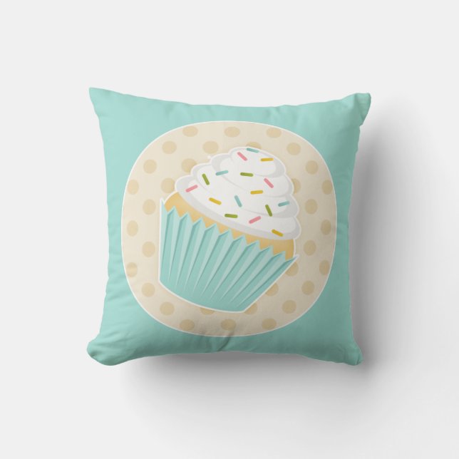 Gespronkst Cupcake Accent Pillow Kussen (Voorkant)