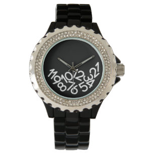 Gestallen getallen Funny Grativity Watch Horloge