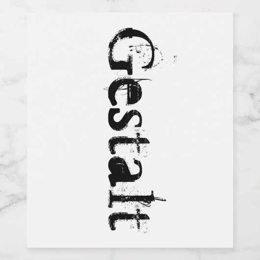 Gestalt Wijn Etiket (Enkel label)