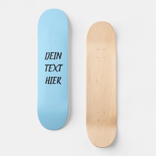 Gestalte dein eigenes Skateboard - Vorlage (Recto)
