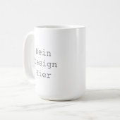 Gestalte deine 443 ml Klassische Weiße Tasse Koffiemok (Voorkant links)