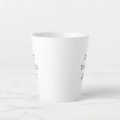 Gestalte deine eigene 0,34l Latte Tasse Latte Mok (Voorkant)