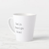 Gestalte deine eigene 0,34l Latte Tasse Mok (Linkerhoek)