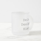 Gestalte deine eigene 296ml Tasse aus Milchglas Matglas Koffiemok (Voorkant rechts)