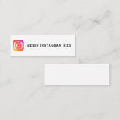 Gestalte deine eigene Instagram Visitenkarte Mini Visitekaartje (Voorkant / Achterkant)