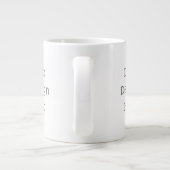 Gestalte deine eigene Jumbo 590 ml Tasse Extra Grote Beker (Achterkant)